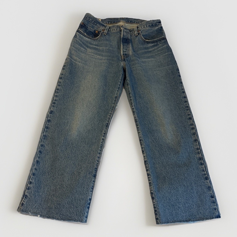 Levis 501 90s Premium Women Ankle Jean Button Fly 30x27 Sweetest Taboo Blue
